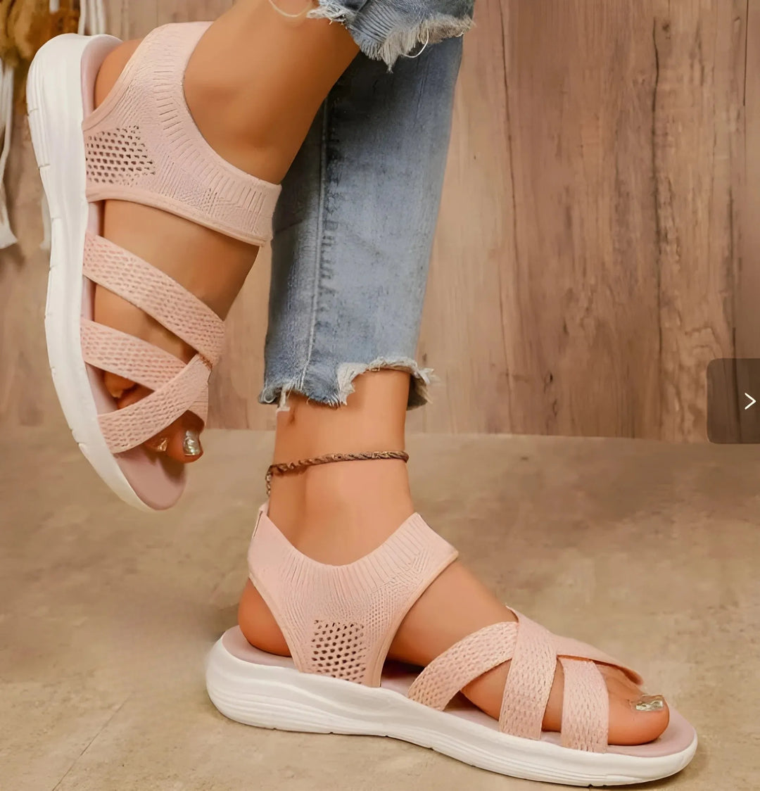 Women's Platform Comfy Sandals with Anti Slip Sole