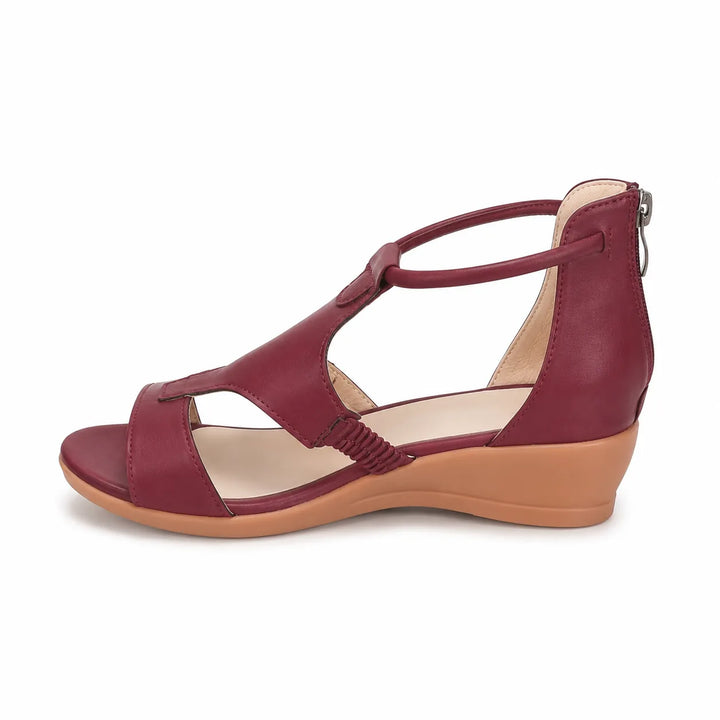 Women's Platform Heeled Sandals with Padded Footbed