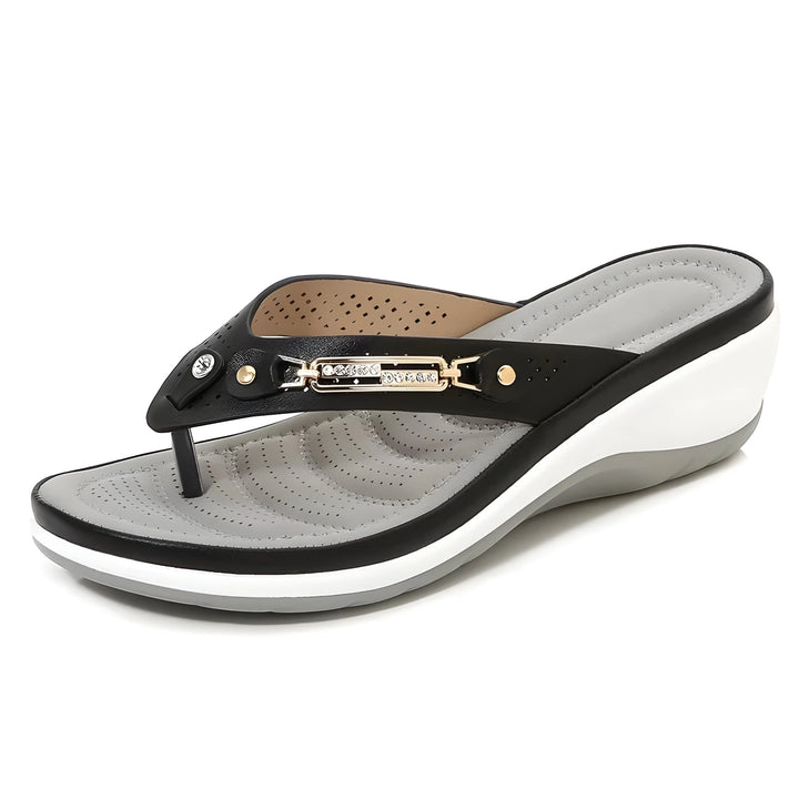 Women's Comfy Platform Sandals with Cushioned Footbed