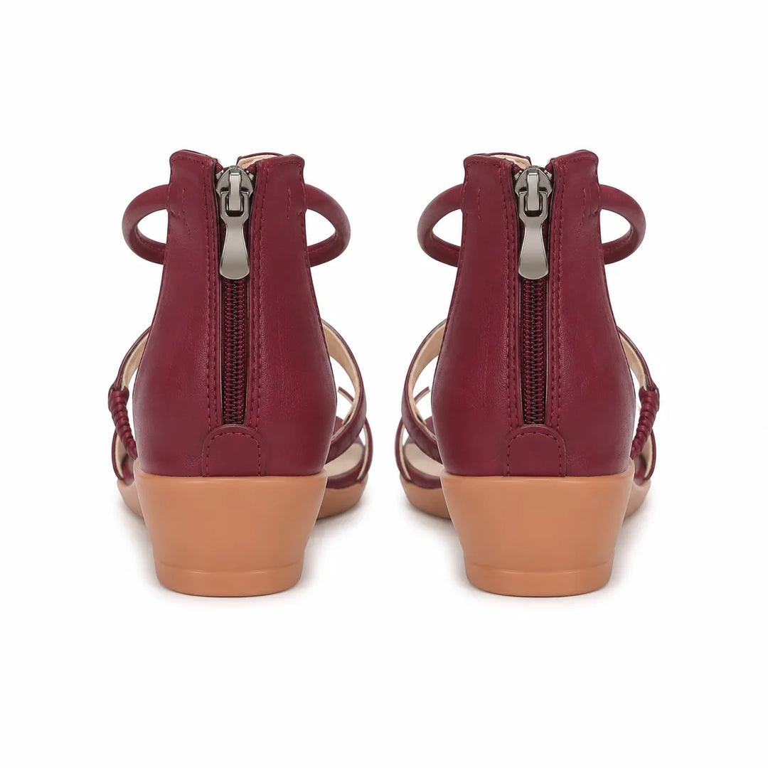 Women's Platform Heeled Sandals with Padded Footbed