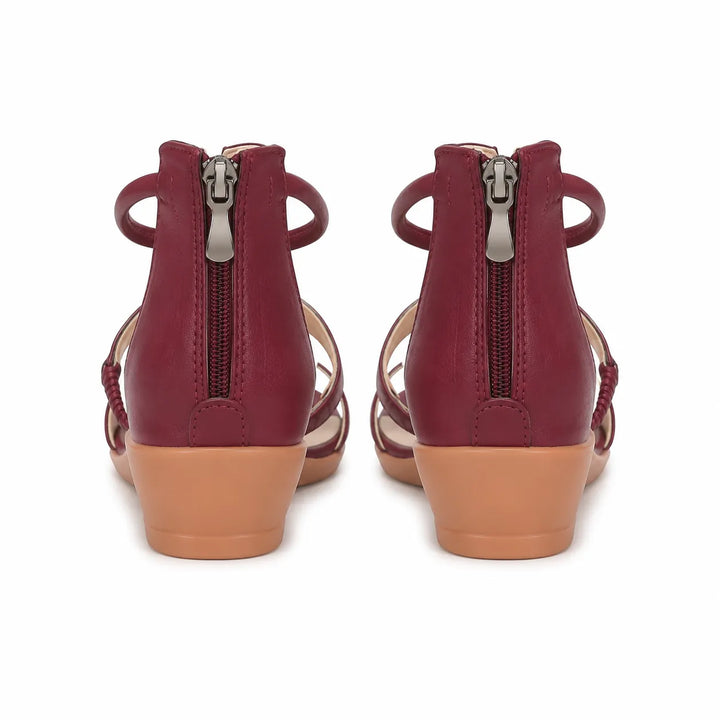 Women's Platform Heeled Sandals with Padded Footbed