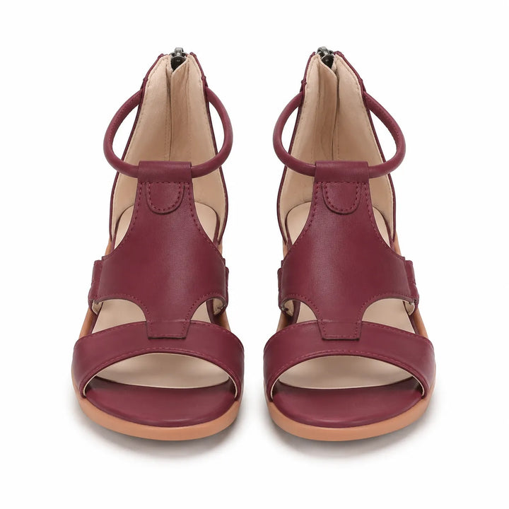 Women's Platform Heeled Sandals with Padded Footbed