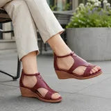 Women's Platform Heeled Sandals with Padded Footbed