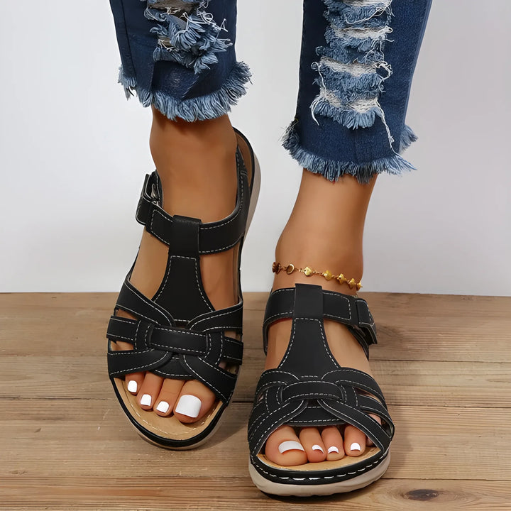 Women's Flat Comfy Sandals with Arch Support