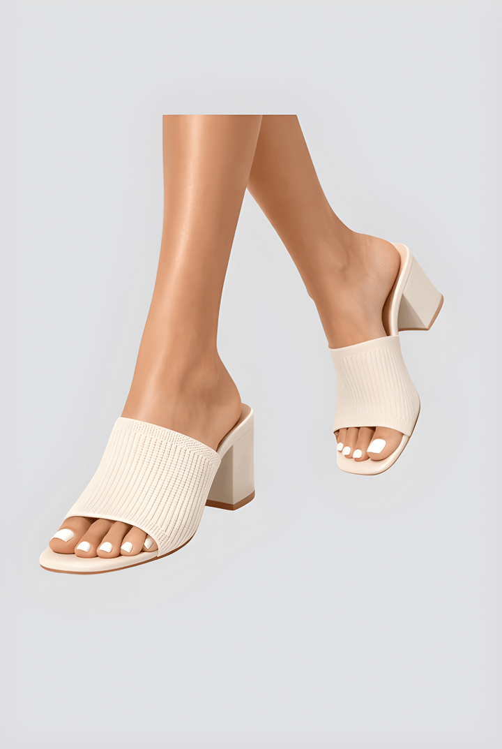 Women's Block Heel Sandals with Cushioned Insole and Soft Finish