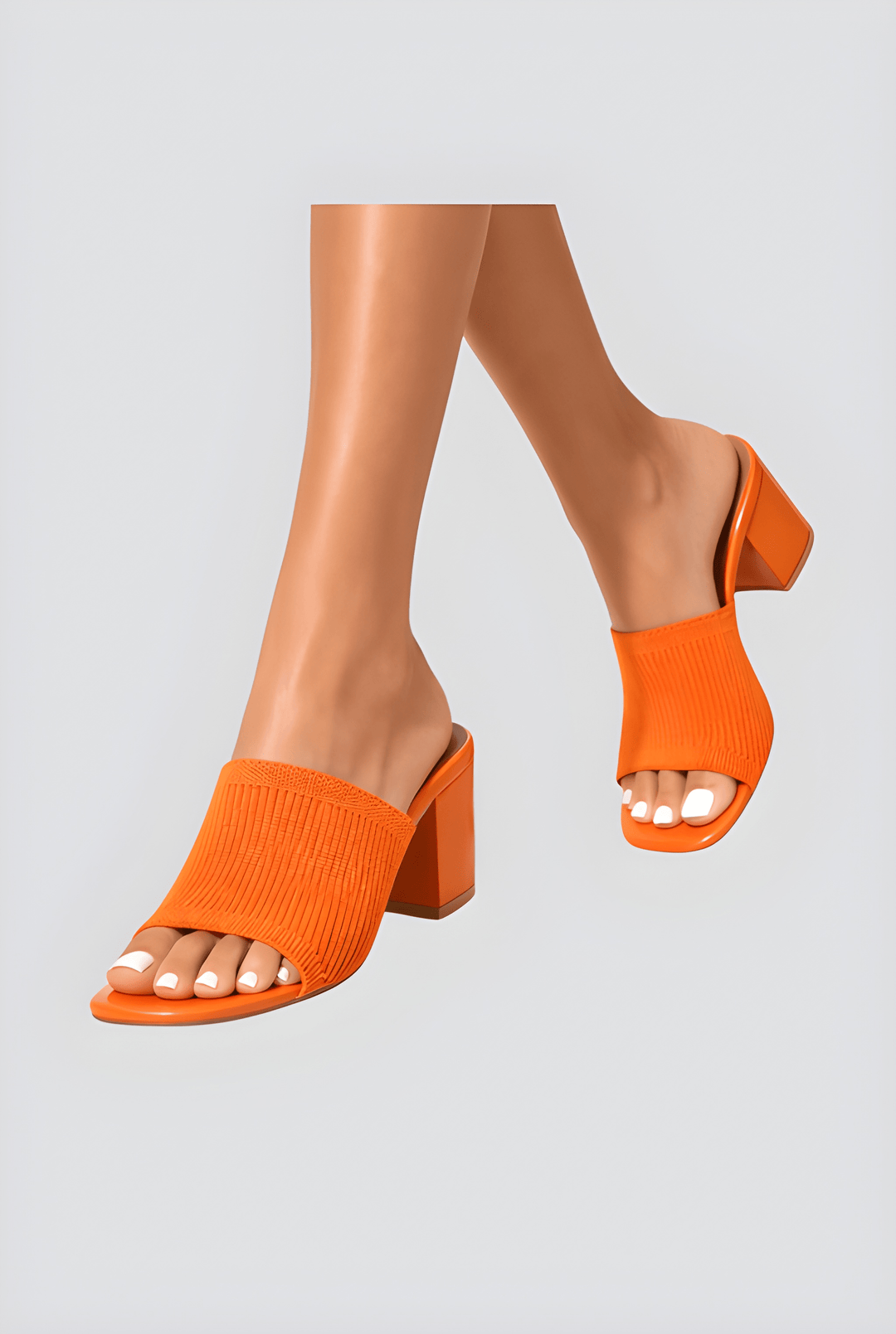 Women's Block Heel Sandals with Cushioned Insole and Soft Finish