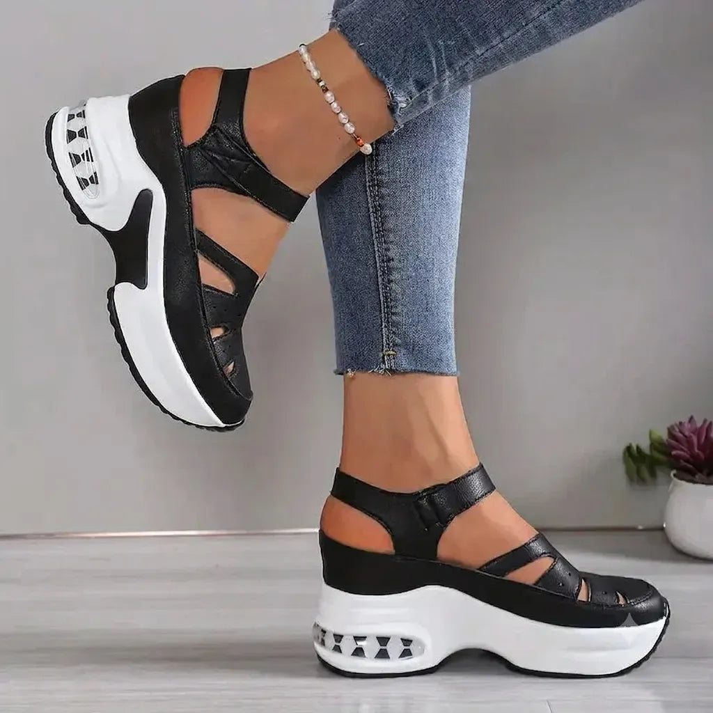 Women's Platform Comfy Sandals with Non-slip sole