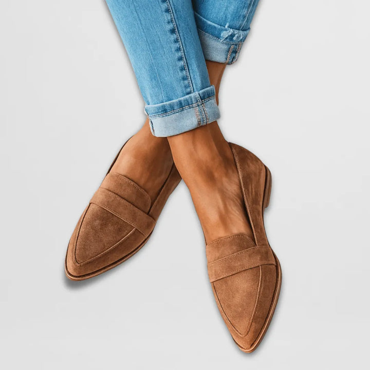 Women's Soft Comfy Loafers with Cushioned Footbed