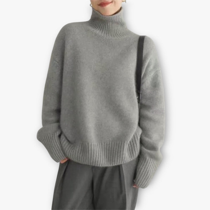 Women's Knitted Roll Neck Jumper | Oversize