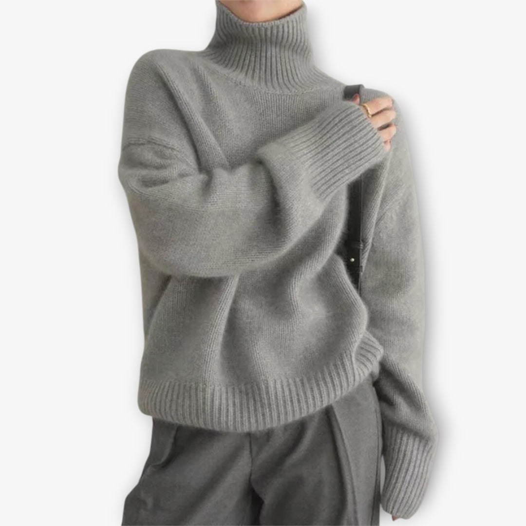 Women's Knitted Roll Neck Jumper | Oversize