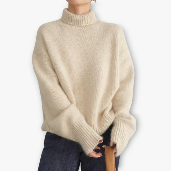 Women's Knitted Roll Neck Jumper | Oversize