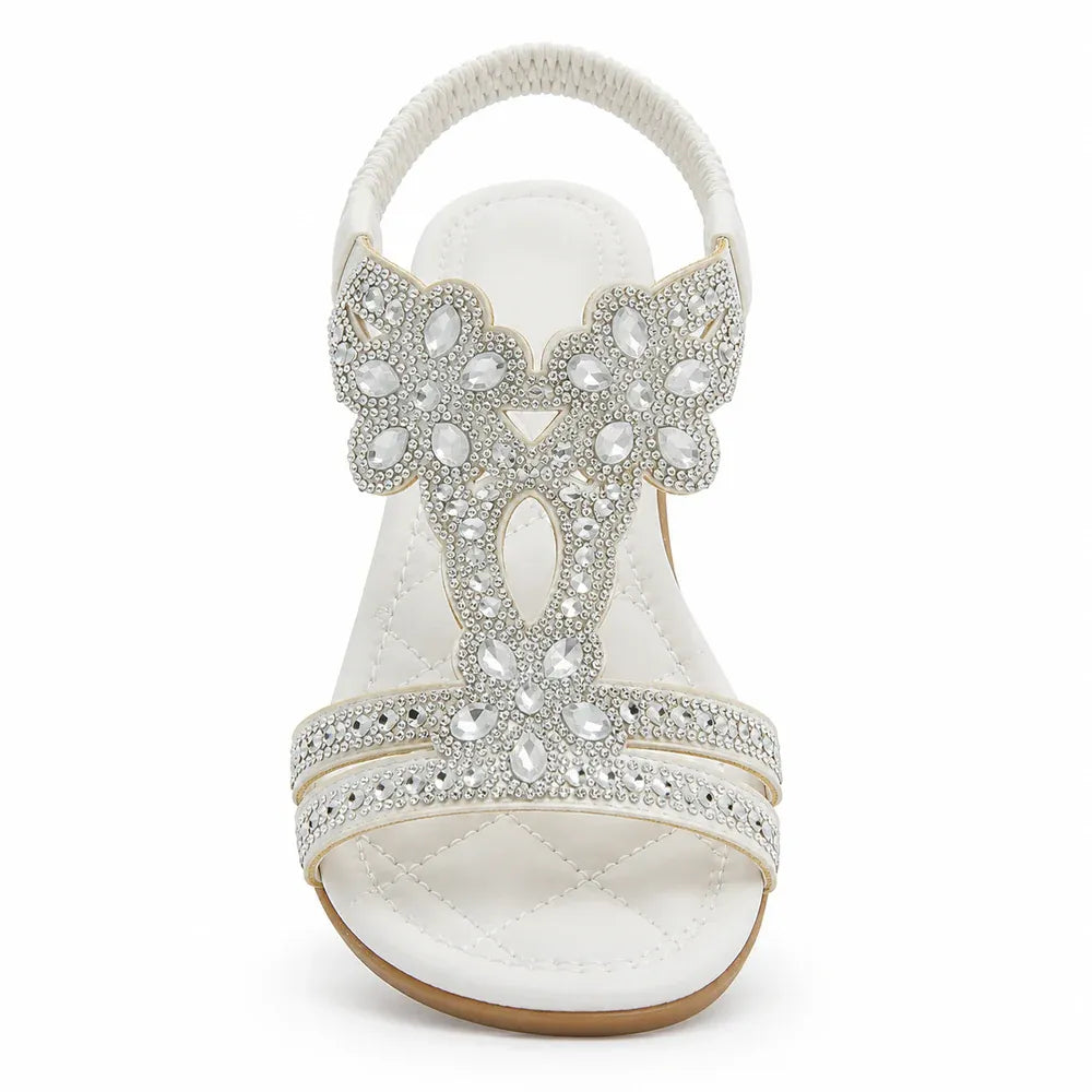 Women's Comfy Flat Sandals with Adjustable Strap