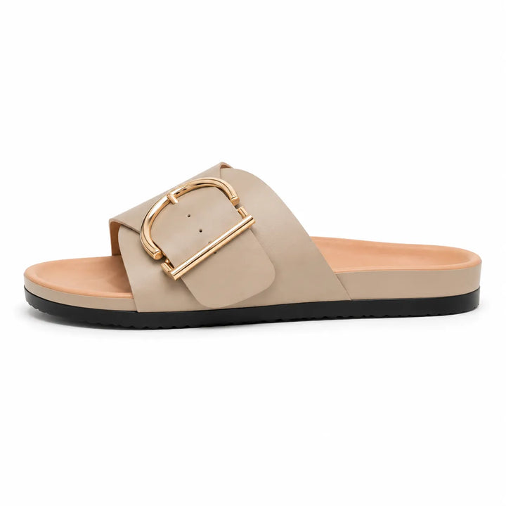 Women's Comfy Flat Sandals with Cushioned Footbed