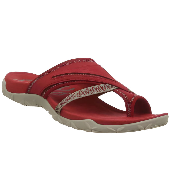 Women's Flat Sandals with Arch Support and Cushioned Insole