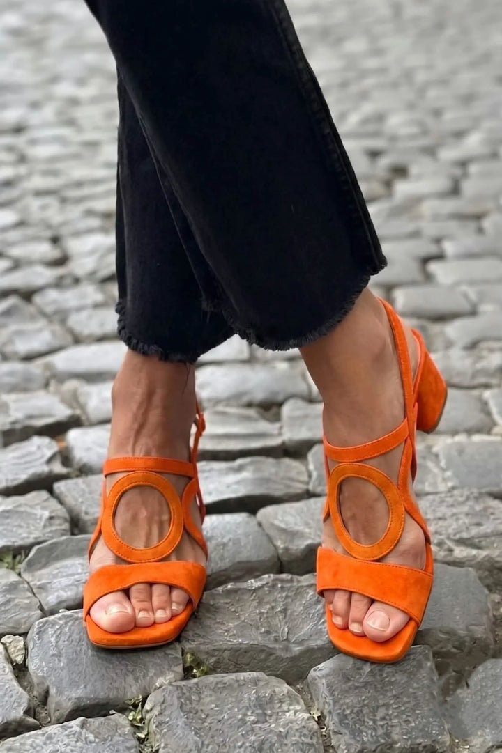 Women's Comfy Strappy Sandals with Block Heel