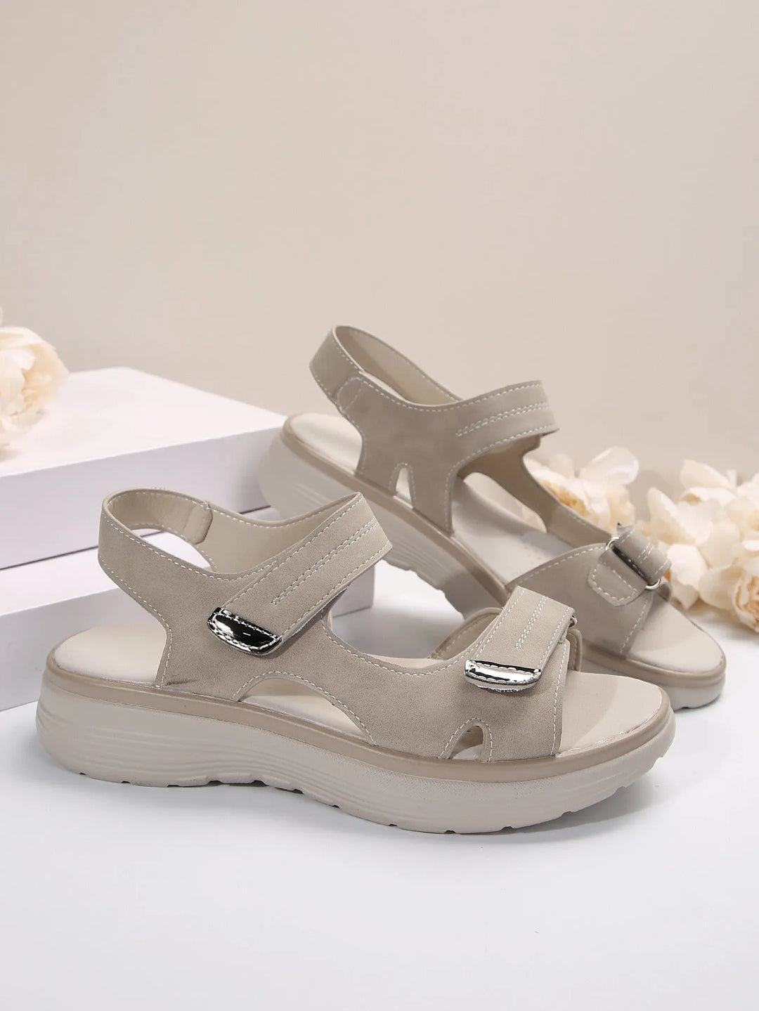 Women's Platform Comfy Sandals with Non-slip sole