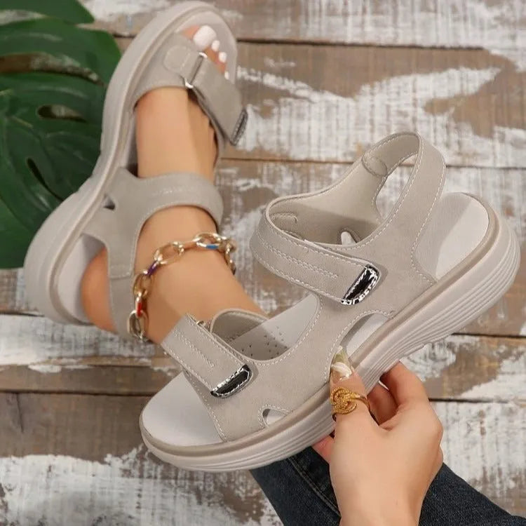 Women's Platform Comfy Sandals with Non-slip sole
