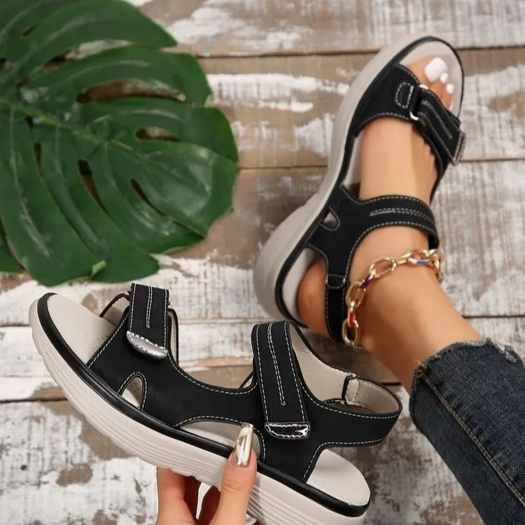 Women's Platform Comfy Sandals with Non-slip sole
