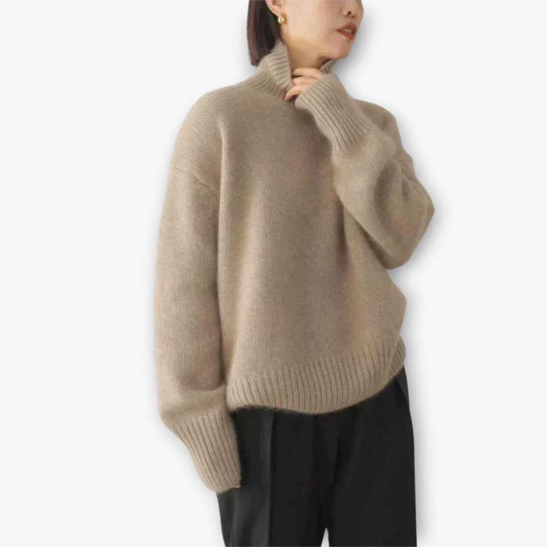 Women's Knitted Roll Neck Jumper | Oversize