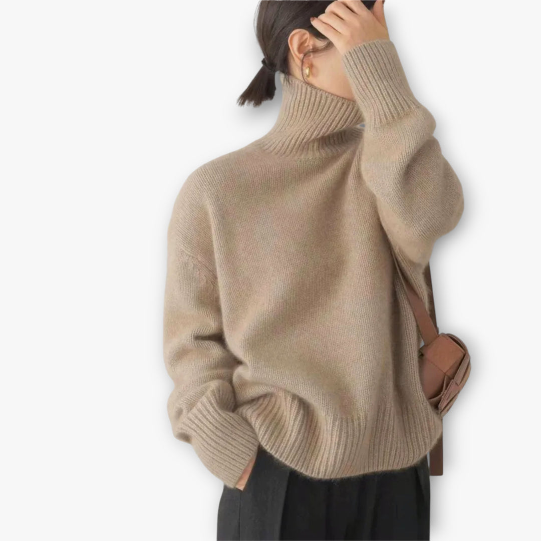 Women's Knitted Roll Neck Jumper | Oversize