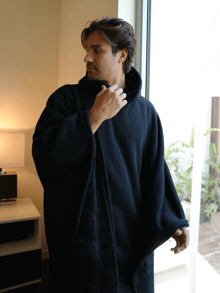 Longline Hoodie with Relaxed Fit and Soft Touch