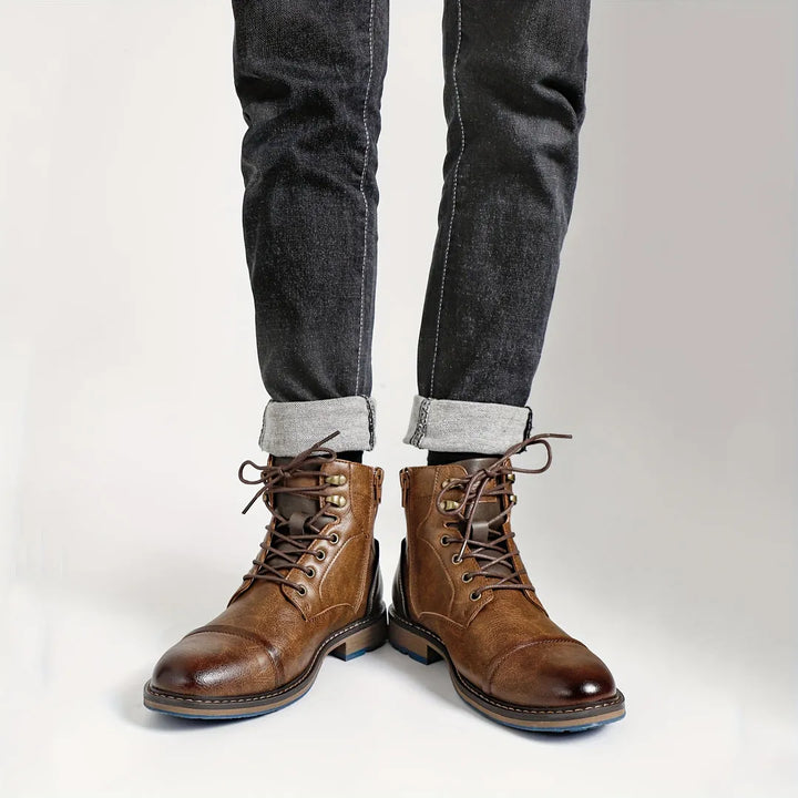 Men’s Ankle Walking Boots with Arch Support