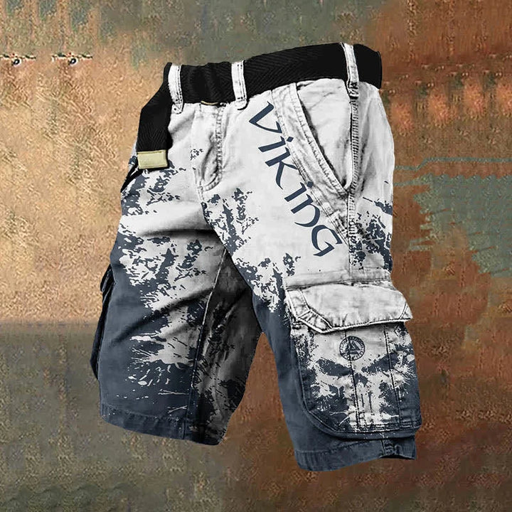 Men's Cargo Casual Shorts with Low Rise and Relaxed Fit