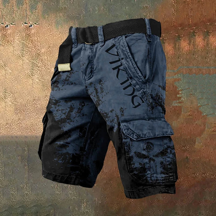 Men's Cargo Casual Shorts with Low Rise and Relaxed Fit