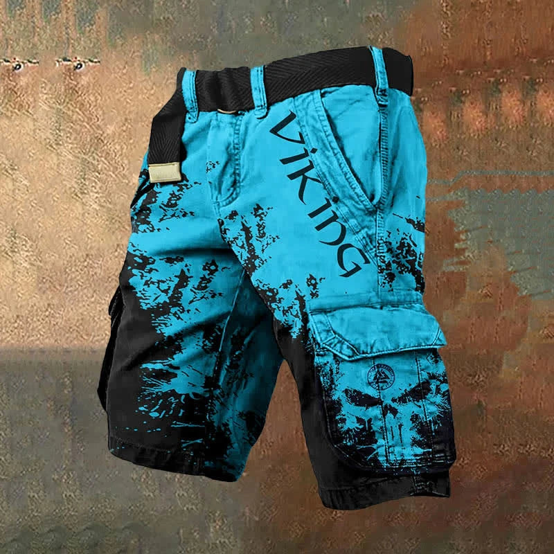 Men's Cargo Casual Shorts with Low Rise and Relaxed Fit