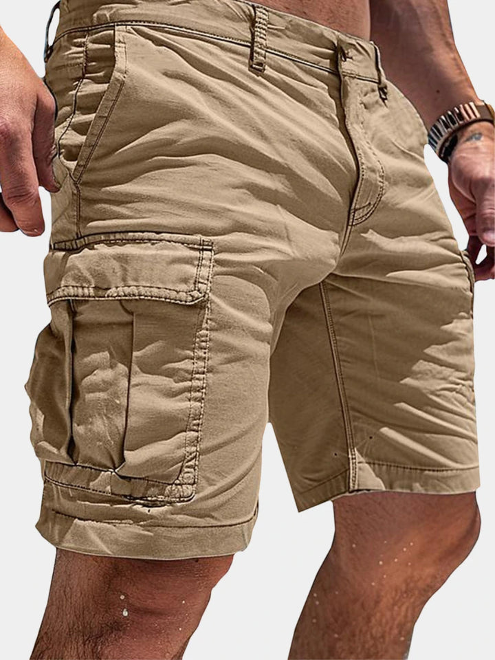 Men's Cargo Casual Shorts with Relaxed Fit and Functional Pockets