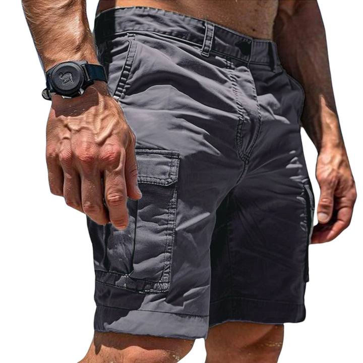 Men's Cargo Casual Shorts with Relaxed Fit and Functional Pockets