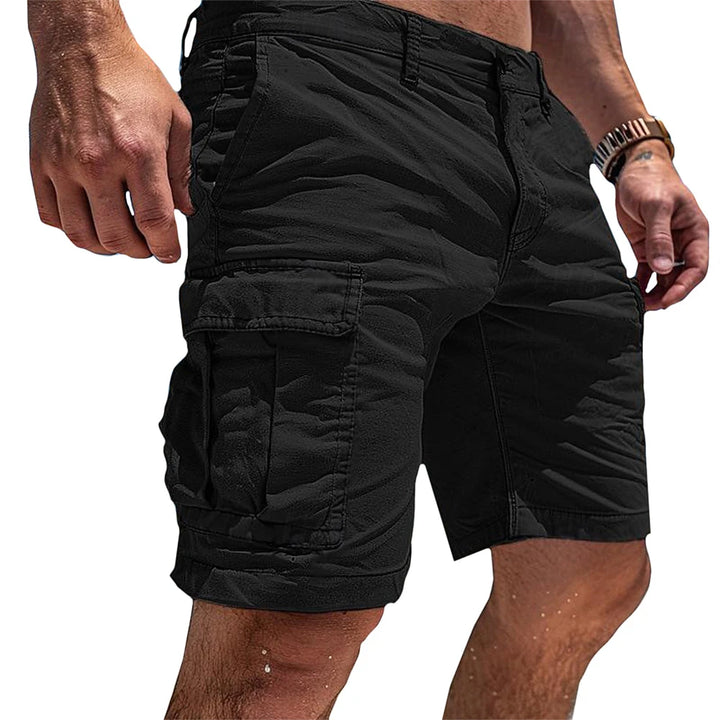 Men's Cargo Casual Shorts with Relaxed Fit and Functional Pockets