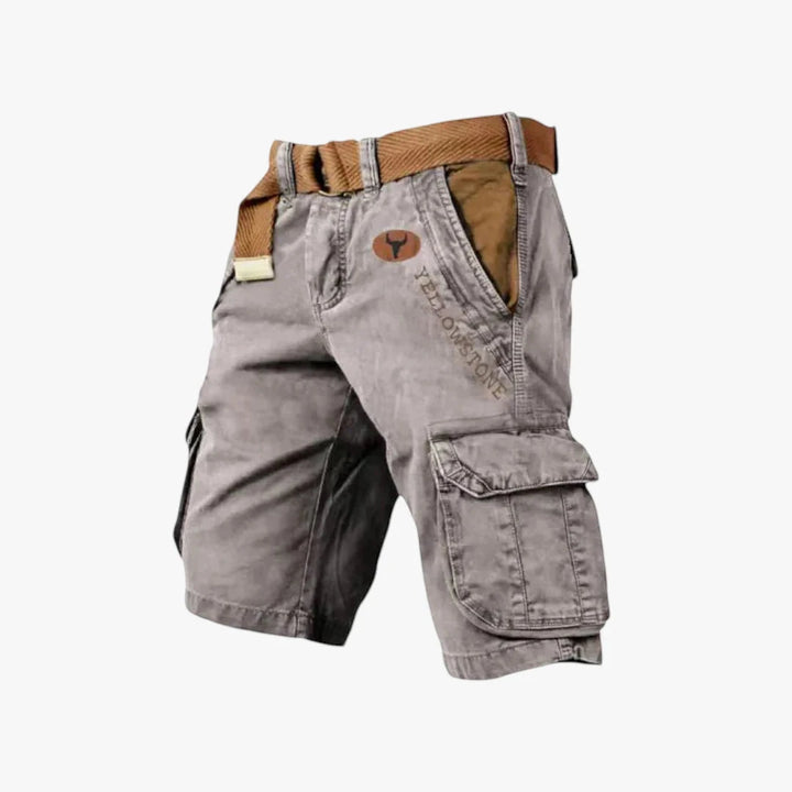Men's Cargo Hiking Shorts with Low Rise and Relaxed Fit
