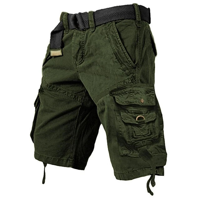 Men's Cargo Hiking Shorts with Relaxed Fit and Multi-Pockets