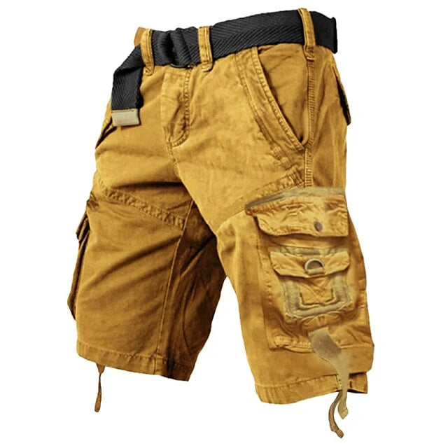 Men's Cargo Hiking Shorts with Relaxed Fit and Multi-Pockets