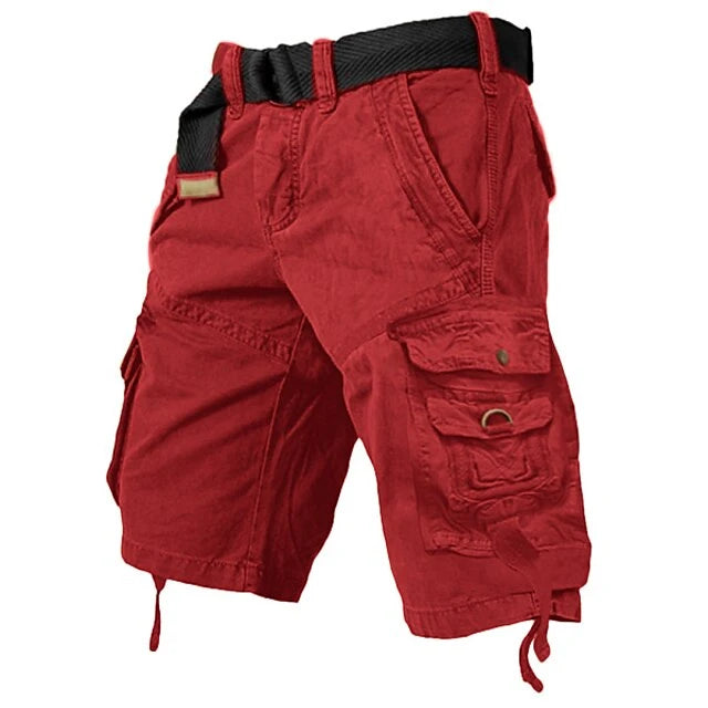 Men's Cargo Hiking Shorts with Relaxed Fit and Multi-Pockets