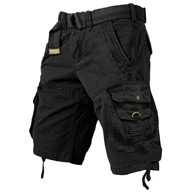 Men's Cargo Hiking Shorts with Relaxed Fit and Multi-Pockets