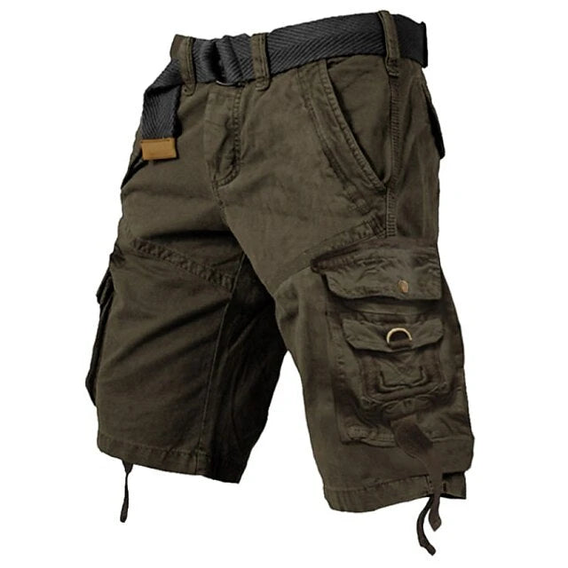 Men's Cargo Hiking Shorts with Relaxed Fit and Multi-Pockets