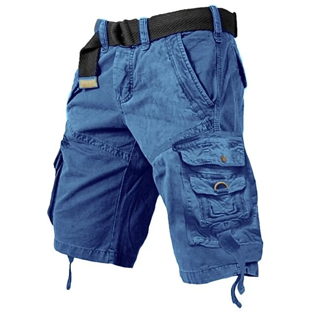 Men's Cargo Hiking Shorts with Relaxed Fit and Multi-Pockets