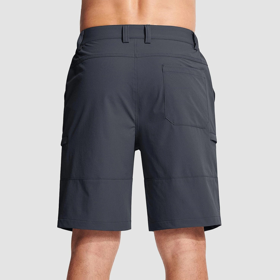 Men's Cargo Hiking Shorts with Zip Pockets and Relaxed Fit