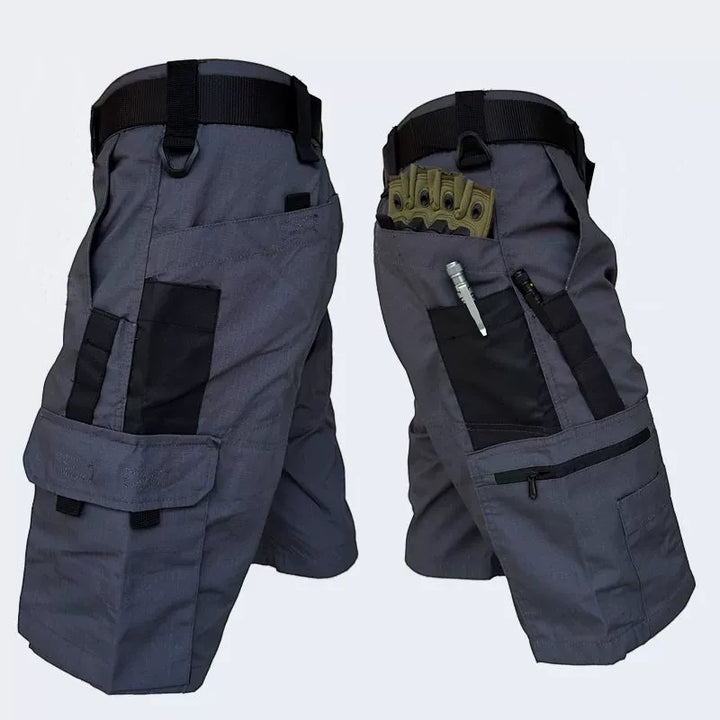 Men's Cargo Work Shorts with Relaxed Fit and Zip Pockets