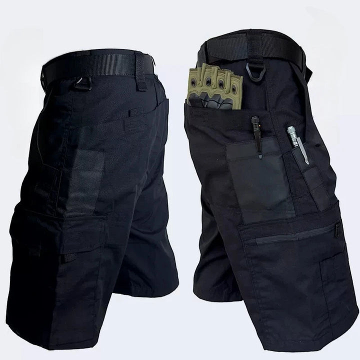 Men's Cargo Work Shorts with Relaxed Fit and Zip Pockets