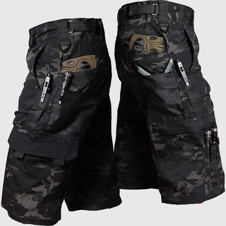 Men's Cargo Work Shorts with Relaxed Fit and Zip Pockets