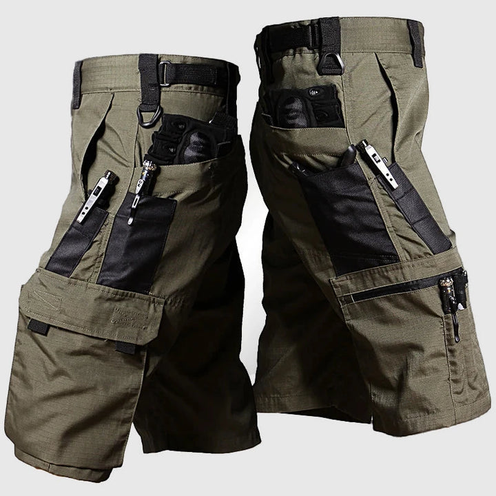 Men's Cargo Work Shorts with Relaxed Fit and Zip Pockets