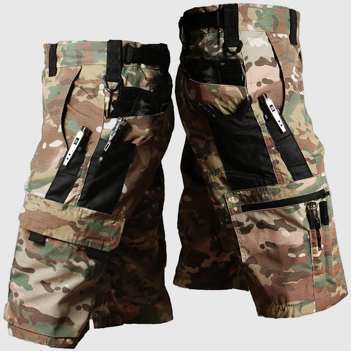 Men's Cargo Work Shorts with Relaxed Fit and Zip Pockets