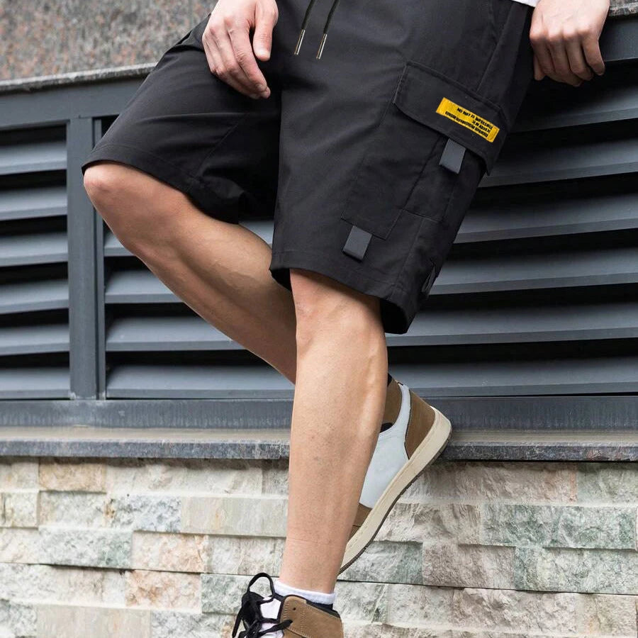 Men's Casual Cargo Shorts with Knee Length and Pockets