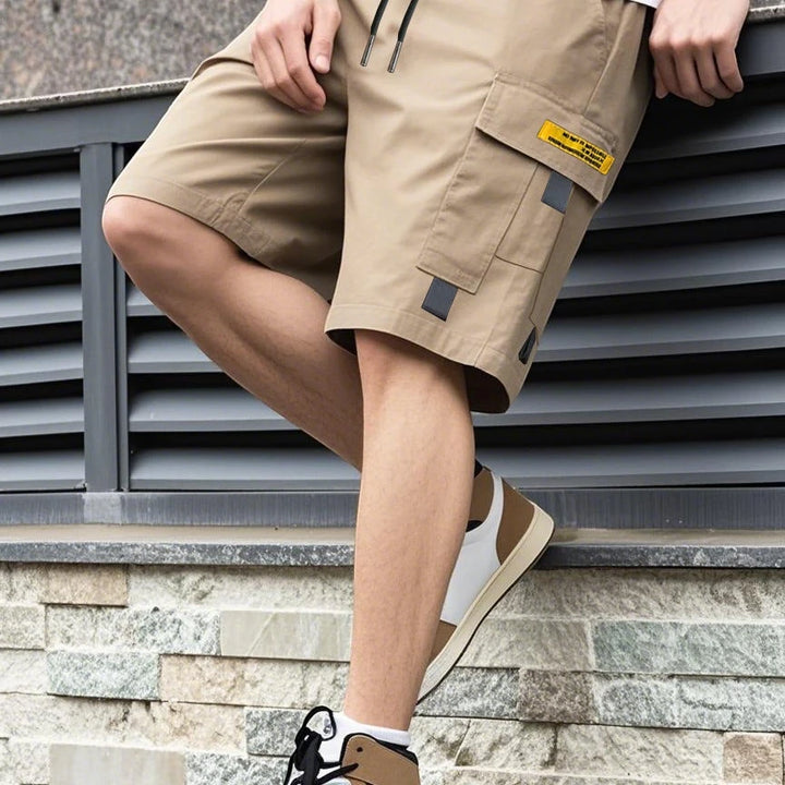 Men's Casual Cargo Shorts with Knee Length and Pockets