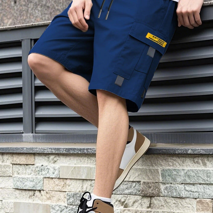 Men's Casual Cargo Shorts with Knee Length and Pockets