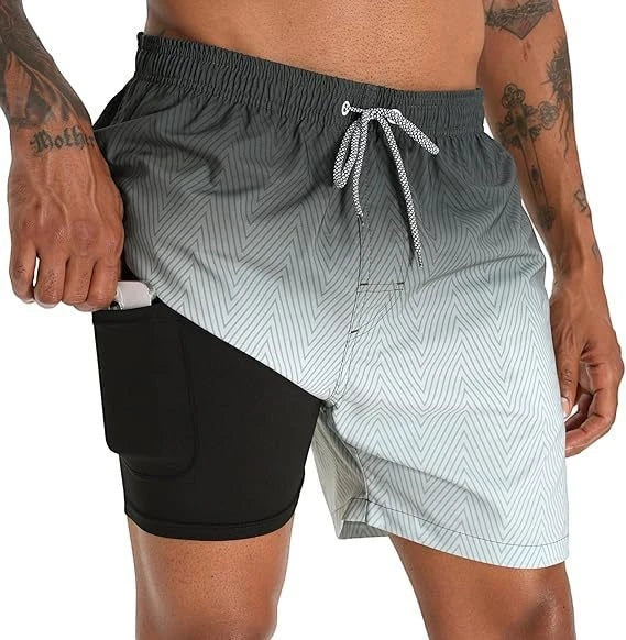 Men's Casual Summer Shorts with Relaxed Fit and Cycling Features