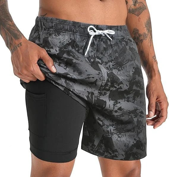 Men's Casual Summer Shorts with Relaxed Fit and Cycling Features